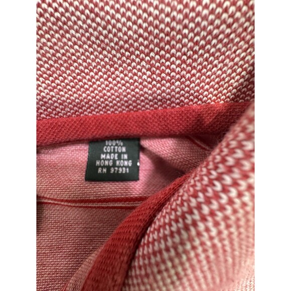 Masters Collection Polo Shirt L Red Striped Embroidered Golf Shirt St Augustine - Picture 5 of 13